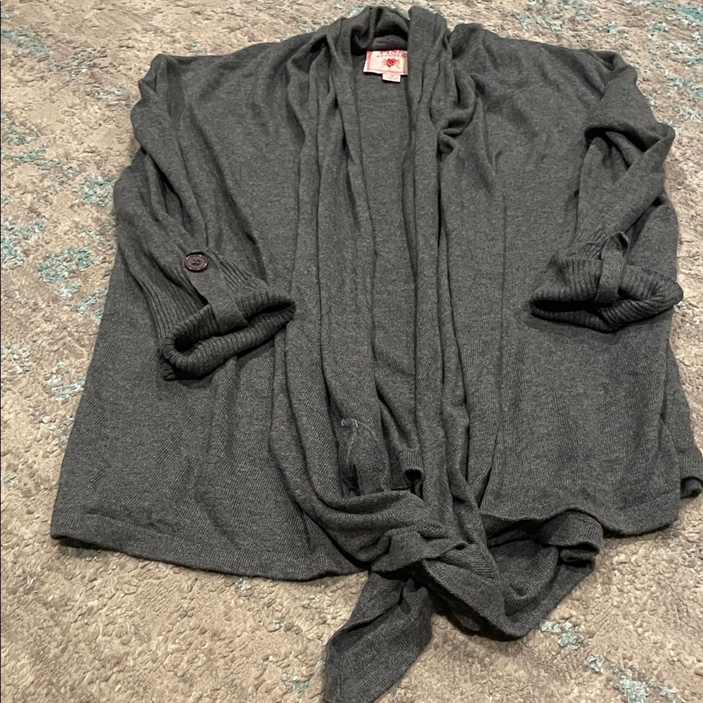 Pink Republic Gray Cardigan Sweater